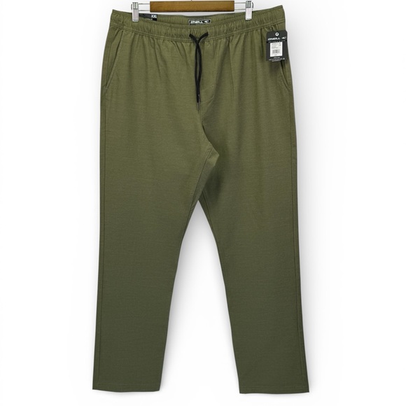 O'Neill Hybrid Men Modern Fit Venture E-Waist Hyperdry Army Green Pants Size 2XL